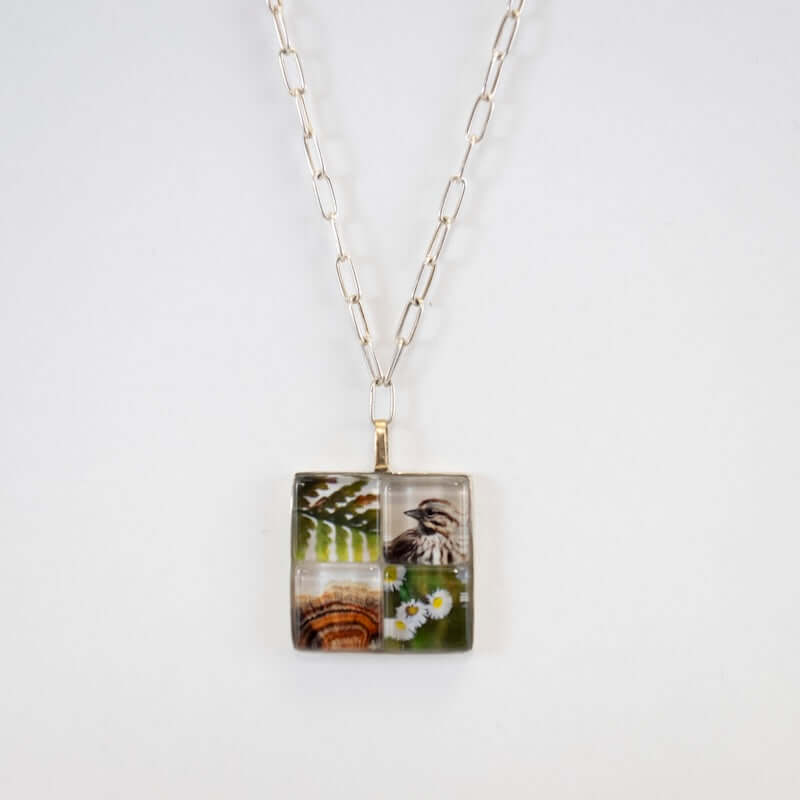 Nature Grid Necklace at PINCH