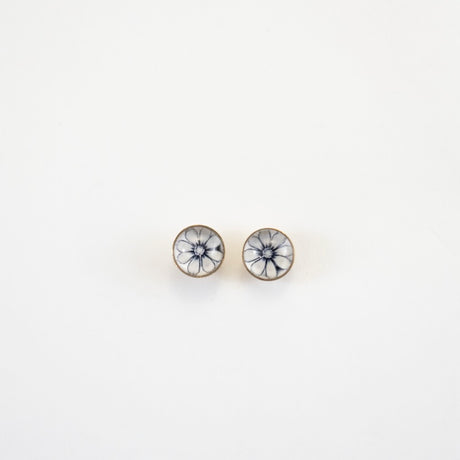 Black and White Flower Earrings from Jen Smith at Pinch in Northampton, MA