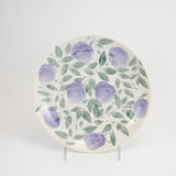 Medium Plate with Lavender Flowers from Megan Hart at Pinch in Northampton, MA