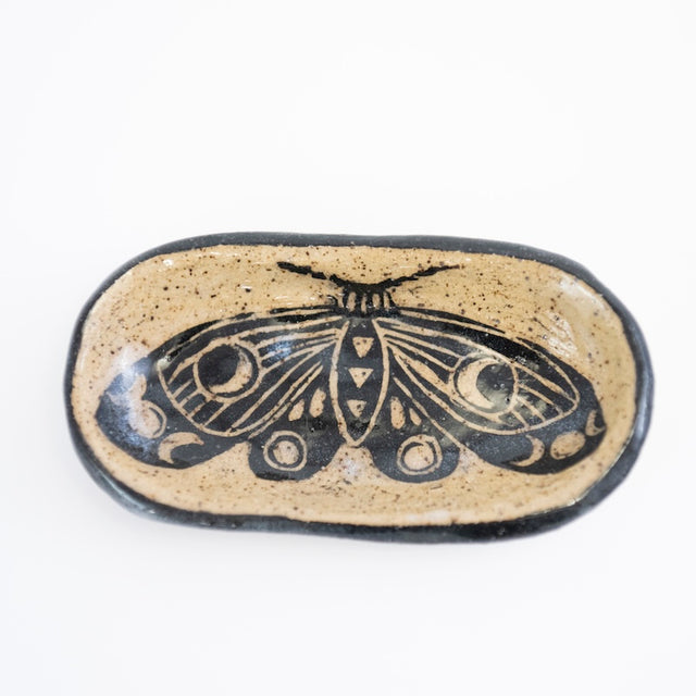 Moth Dish with Moons from Hillary Wilbur Ferro at Pinch in Northampton, MA