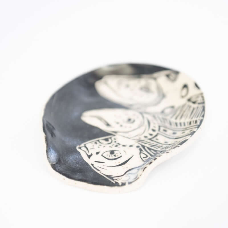 Spoon Holder with 3 Fish from Hillary Wilbur Ferro at Pinch in Northampton, MA