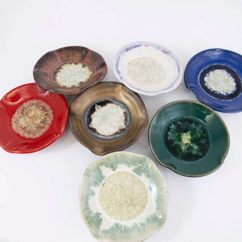 Ripple Dish in Hot Tamale Glaze from Dock 6 Pottery at Pinch in Northampton, MA