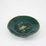 Ripple Dish in Blue Green Glaze from Dock 6 Pottery at Pinch in Northampton, MA