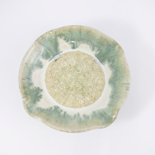 Ripple Dish in Fern Glaze from Dock 6 Pottery at Pinch in Northampton, MA
