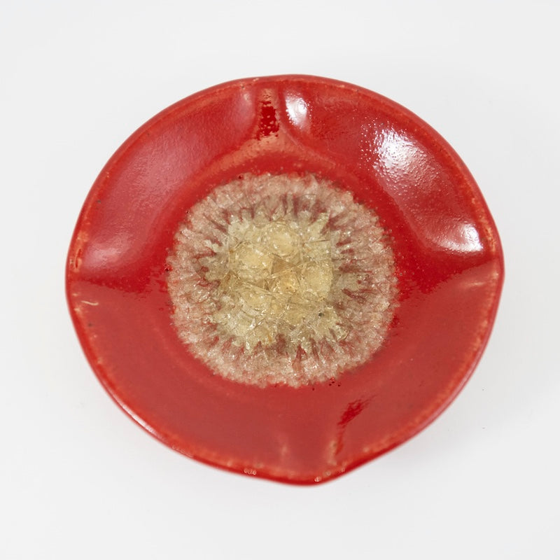 Ripple Dish in Hot Tamale Glaze from Dock 6 Pottery at Pinch in Northampton, MA