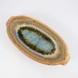 Butter Dish in Sienna with Accents Glaze from Dock 6 Pottery at Pinch in Northampton, MA