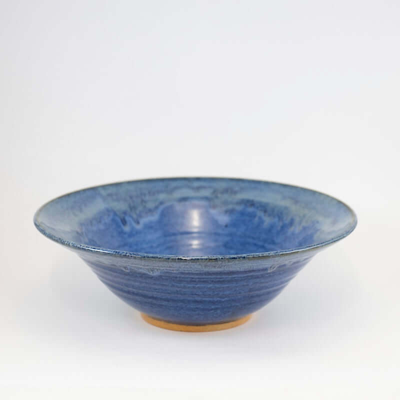 Blue Flared Rim 14" Bowl
