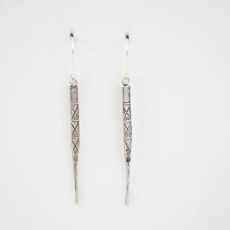 Antique Silver Mien Dagger Earrings from Riverstone Jewelry at Pinch in Northampton, MA