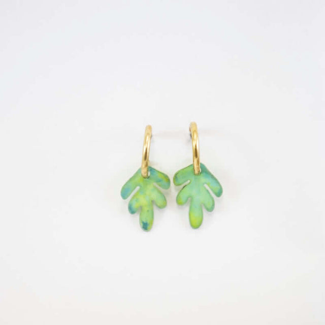 Fern Earrings in Moss from Sibilia at Pinch in Northampton, MA