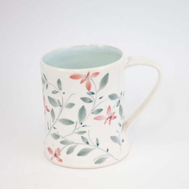Mug with Red Flowers from Megan Hart at Pinch in Northampton, MA
