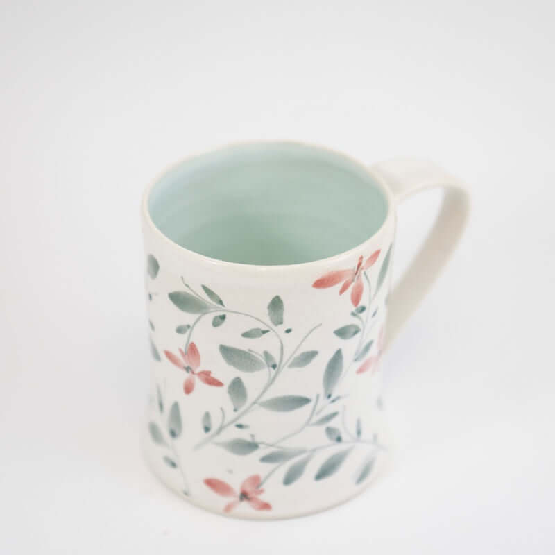 Mug with Red Flowers from Megan Hart at Pinch in Northampton, MA