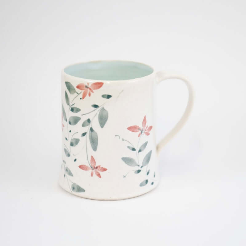 Mug with Red Flowers from Megan Hart at Pinch in Northampton, MA