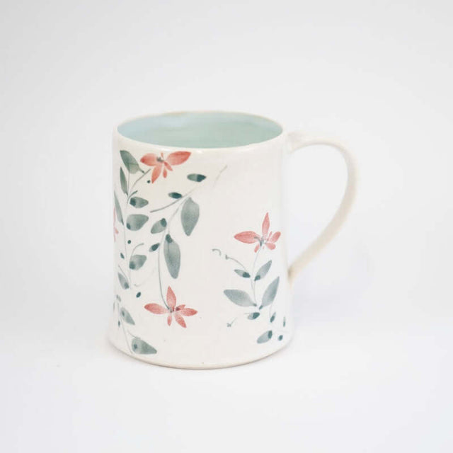 Mug with Red Flowers from Megan Hart at Pinch in Northampton, MA