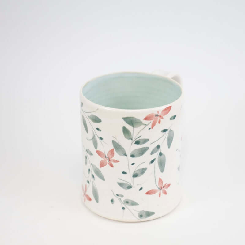Mug with Red Flowers from Megan Hart at Pinch in Northampton, MA