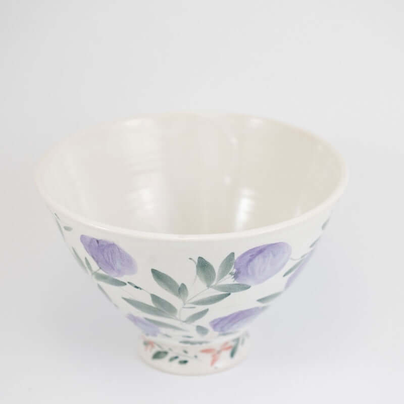 Deep Lavender Flow Footed Bowl at PINCH