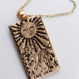 The Sun Necklace in Bronze