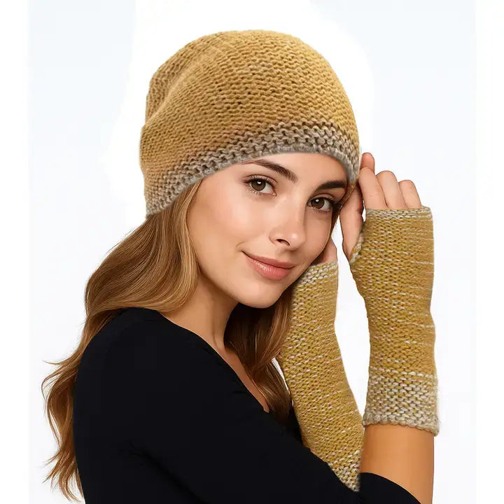 Alpaca Trail Beanie in Sunflower at PINCH