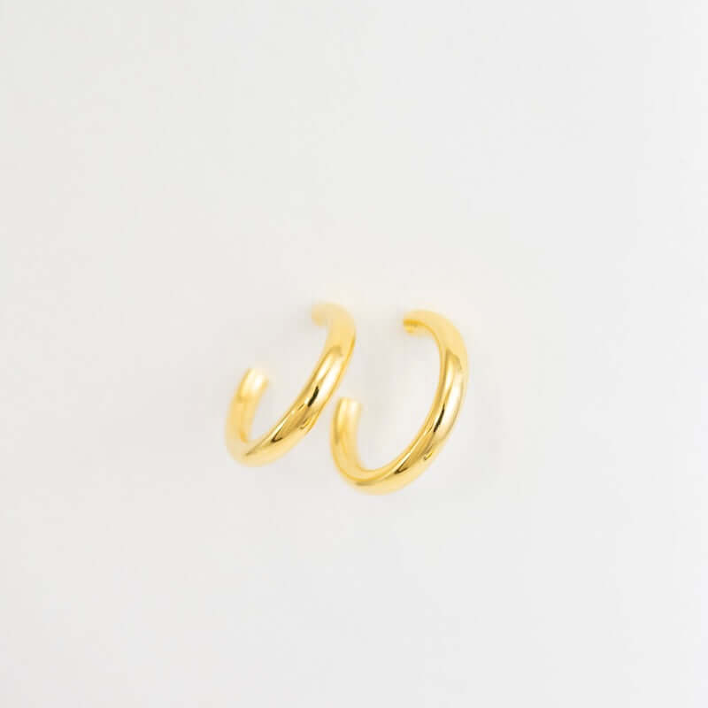 Chunky Tube 14K Gold Vermeil Hoops from Tashi at Pinch in Northampton, MA