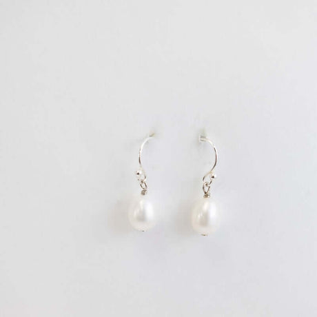 Dainty White Pearl Drop Earrings from A.V. Max at Pinch in Northampton, MA