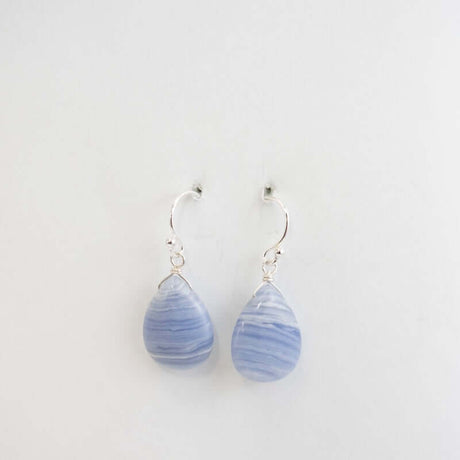 Louise Small Teardrop Blue Agate Earrings from A.V. Max at Pinch in Northampton, MA