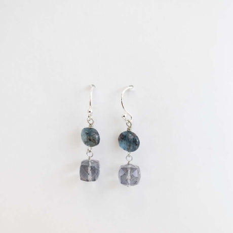 Dainty Semi-Precious Drop Earrings with Blue Kyanite from A.V. Max at Pinch in Northampton, MA