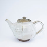 White Teapot with Brown Lid