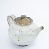 White Teapot with Brown Lid
