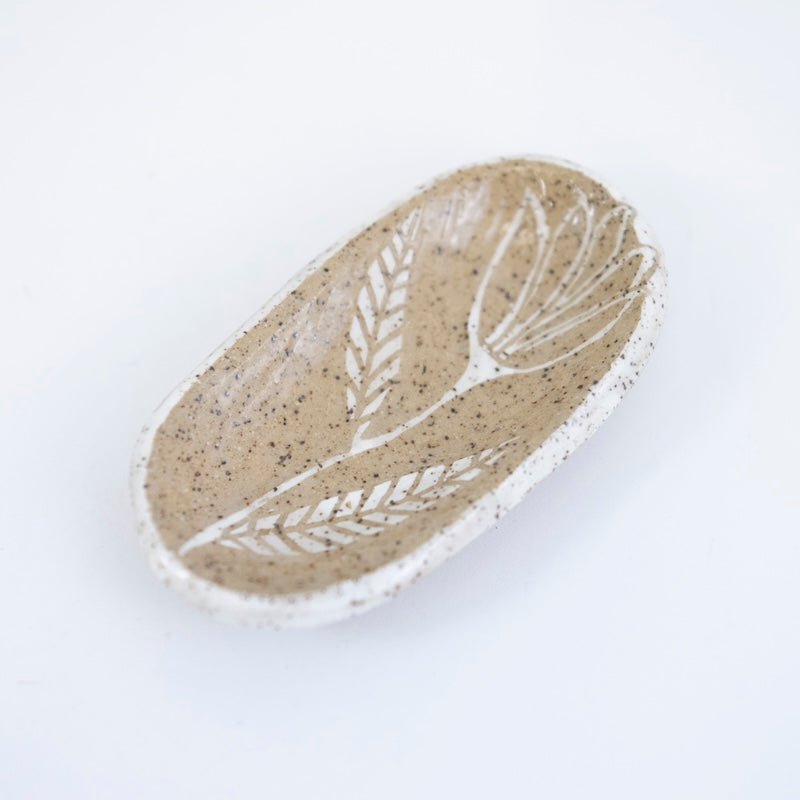 White Folk Flower Dish