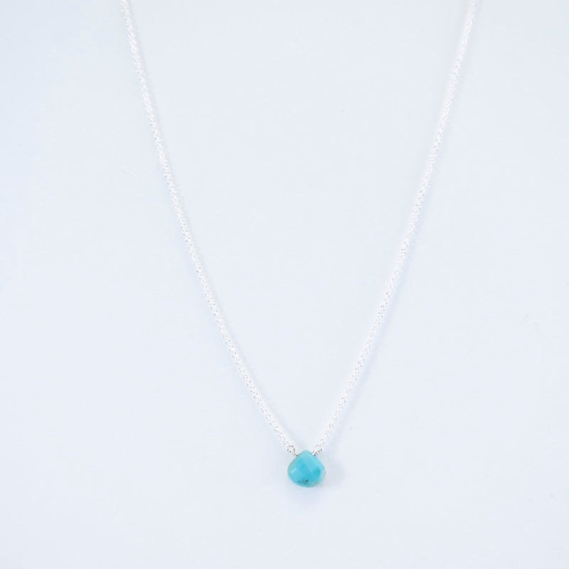 Collar de plata de ley con turquesa