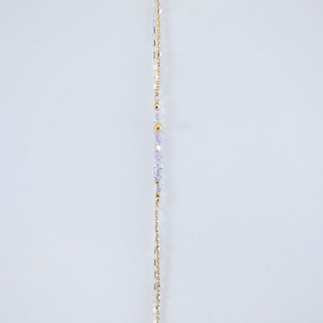 Herkimer and Mixed Metal Bracelet