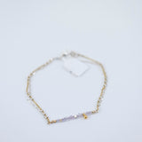 Herkimer and Mixed Metal Bracelet