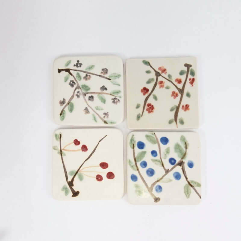 Set of Coasters with Berries at PINCH