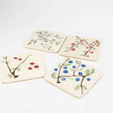 Set of Coasters with Berries