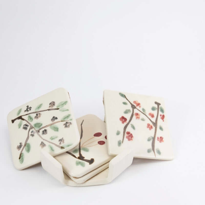 Set of Coasters with Berries