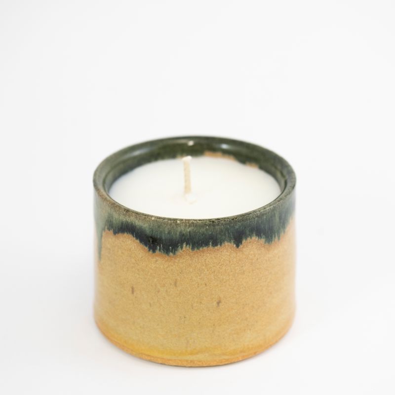Single Wick Ceramic Bergamot Candle