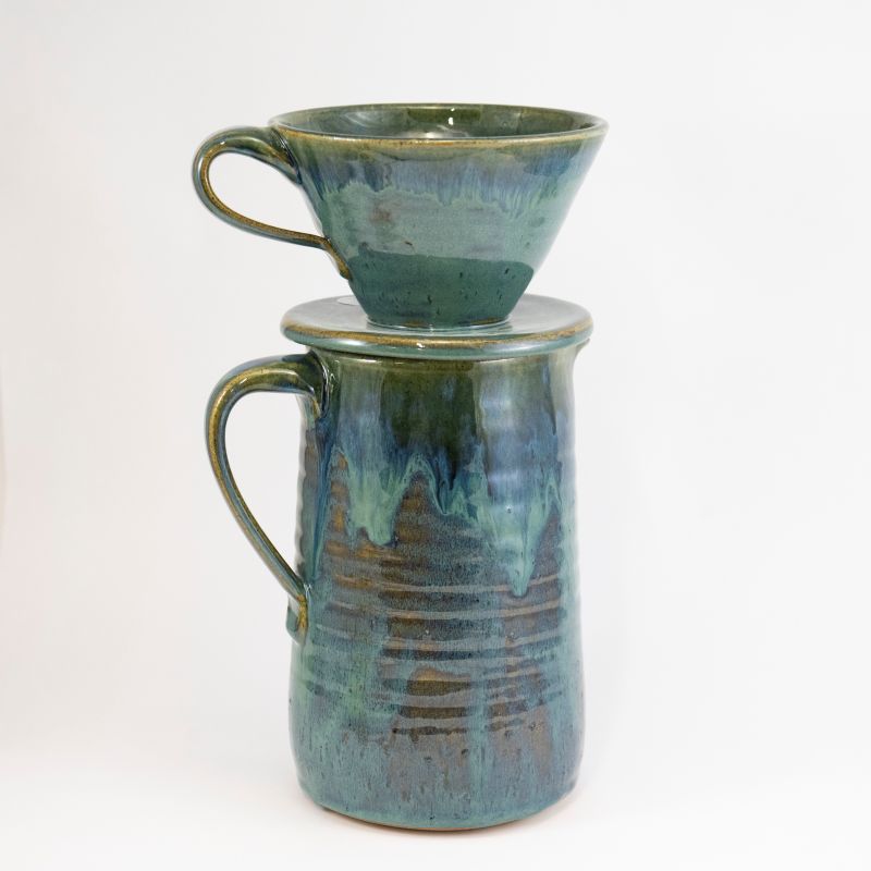 Pourover & Pitcher Set in Raingarden