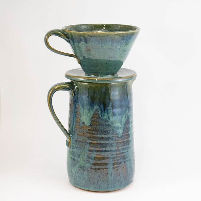 Pourover & Pitcher Set in Raingarden at PINCH