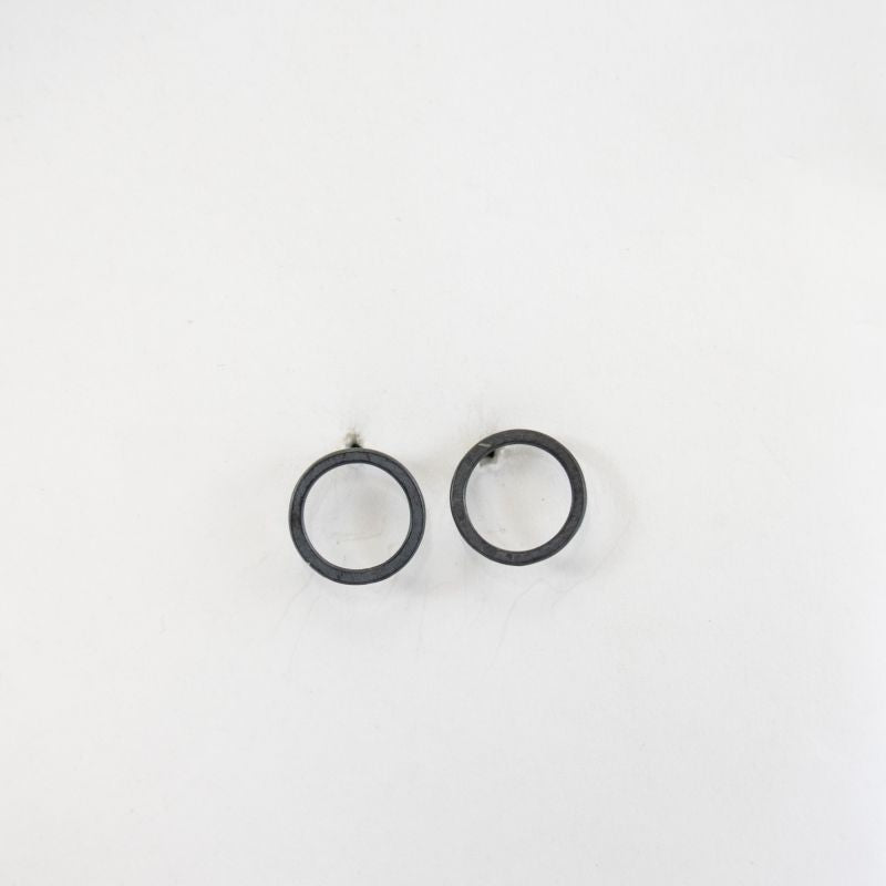 Oxidized Circle Studs