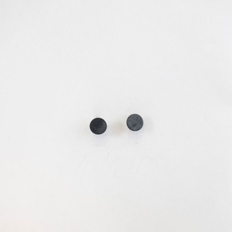 Oxidized Large Dot Studs
