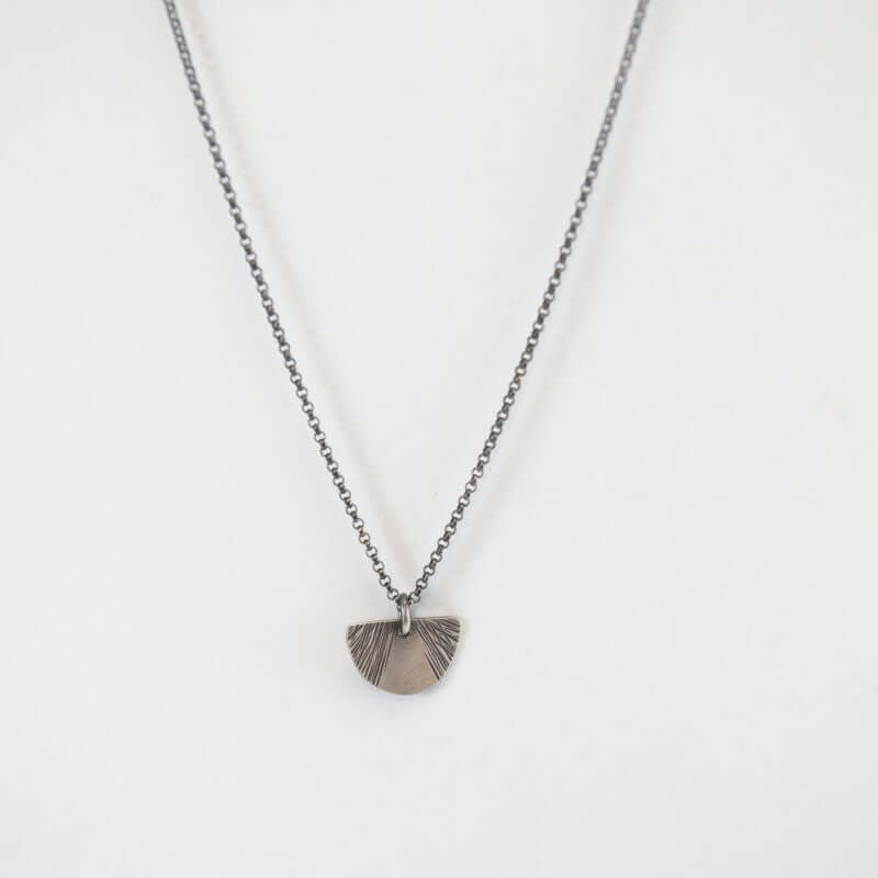 Half Dome Oxidized Necklace