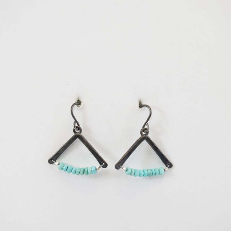 Turquoise Wishbone Earrings