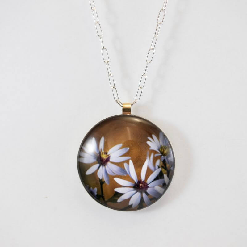 Large Aster Flower Necklace at PINCH