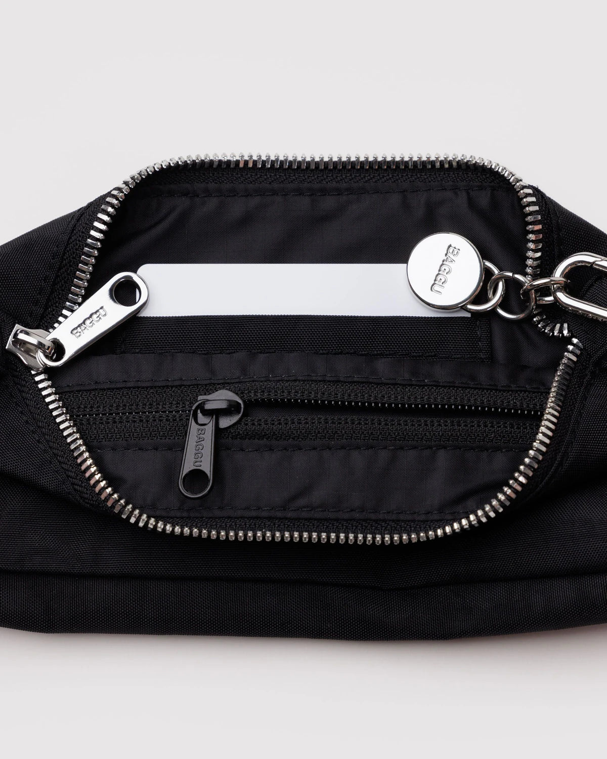 Nylon Pochette Bag in Black