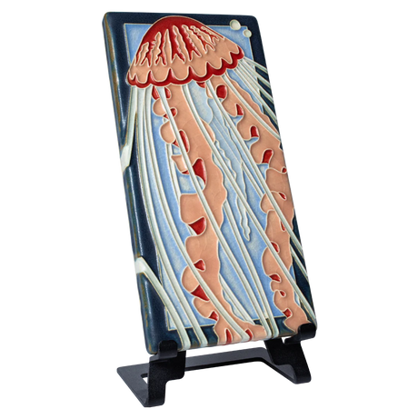 4x8 Jellyfish Tile in Blue