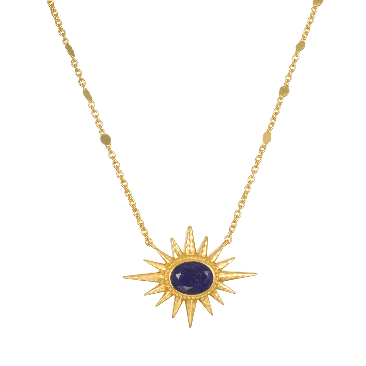 Lapis Starburst 16" Necklace