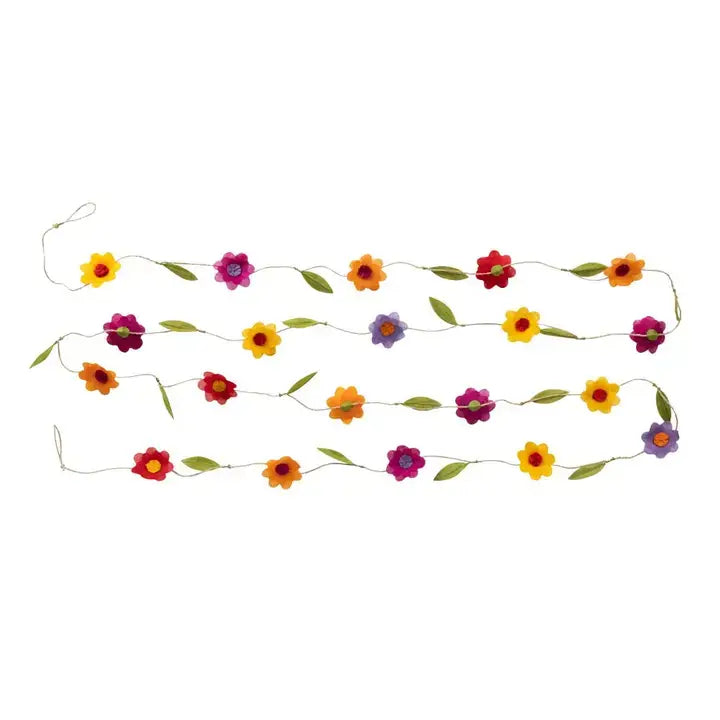 Silk Paper Flower Garland at PINCH