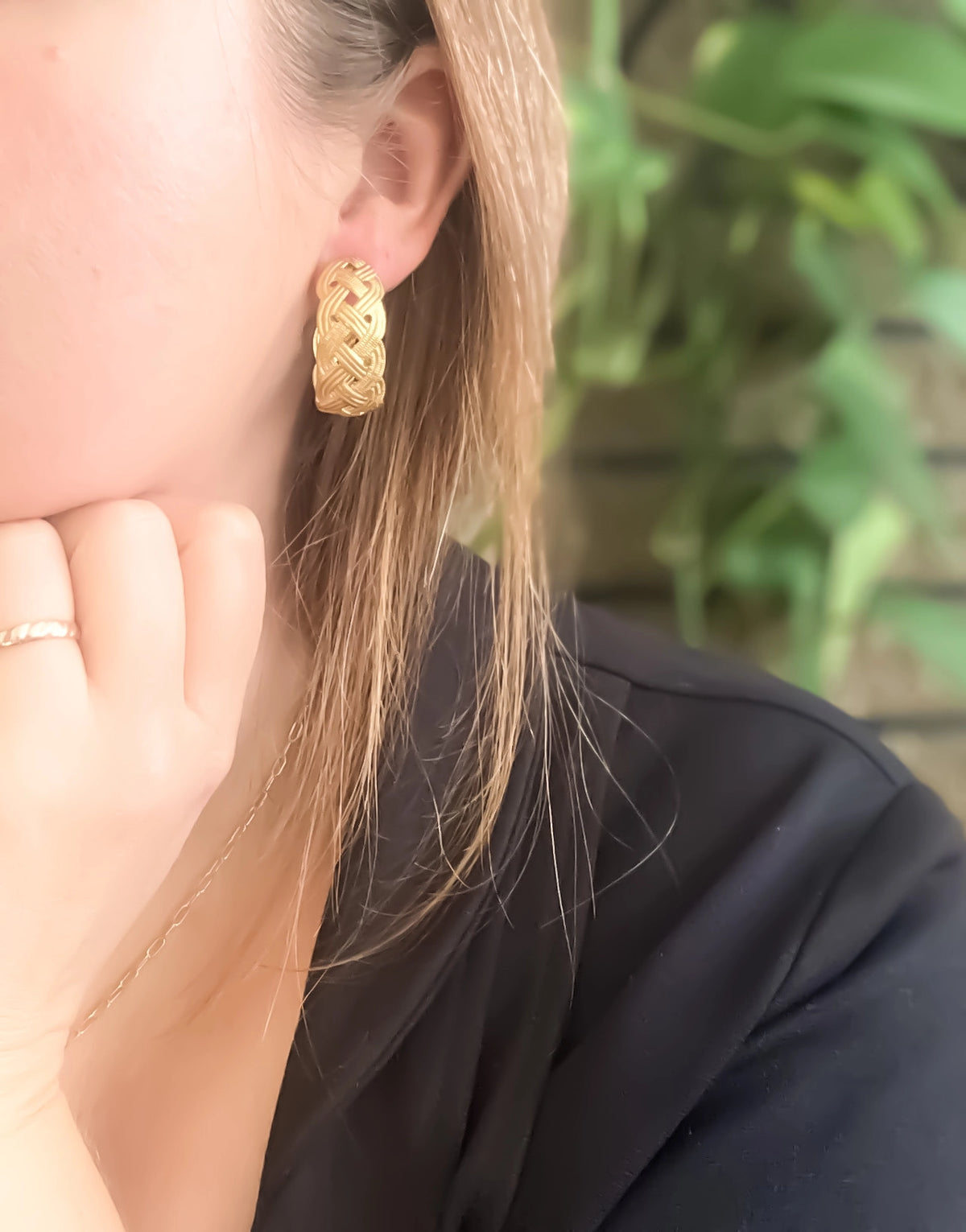 Braided Hoop Earrings
