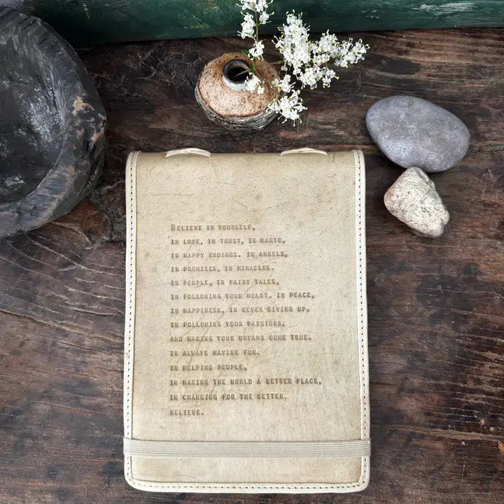 Leather Journal Believe in Yourself at PINCH