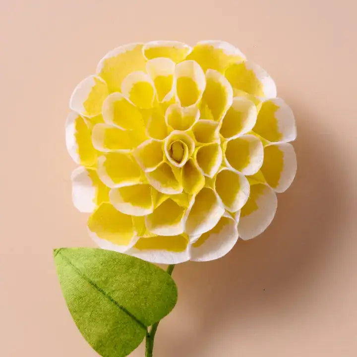 Silk Paper Dahlia Flower Yellow at PINCH