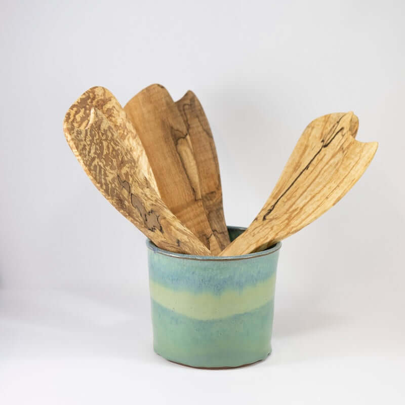 Rustic Spalted Maple Salad Servers at PINCH